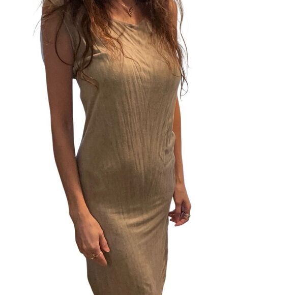 L*Space Gold One Shoulder Cocktail Dress